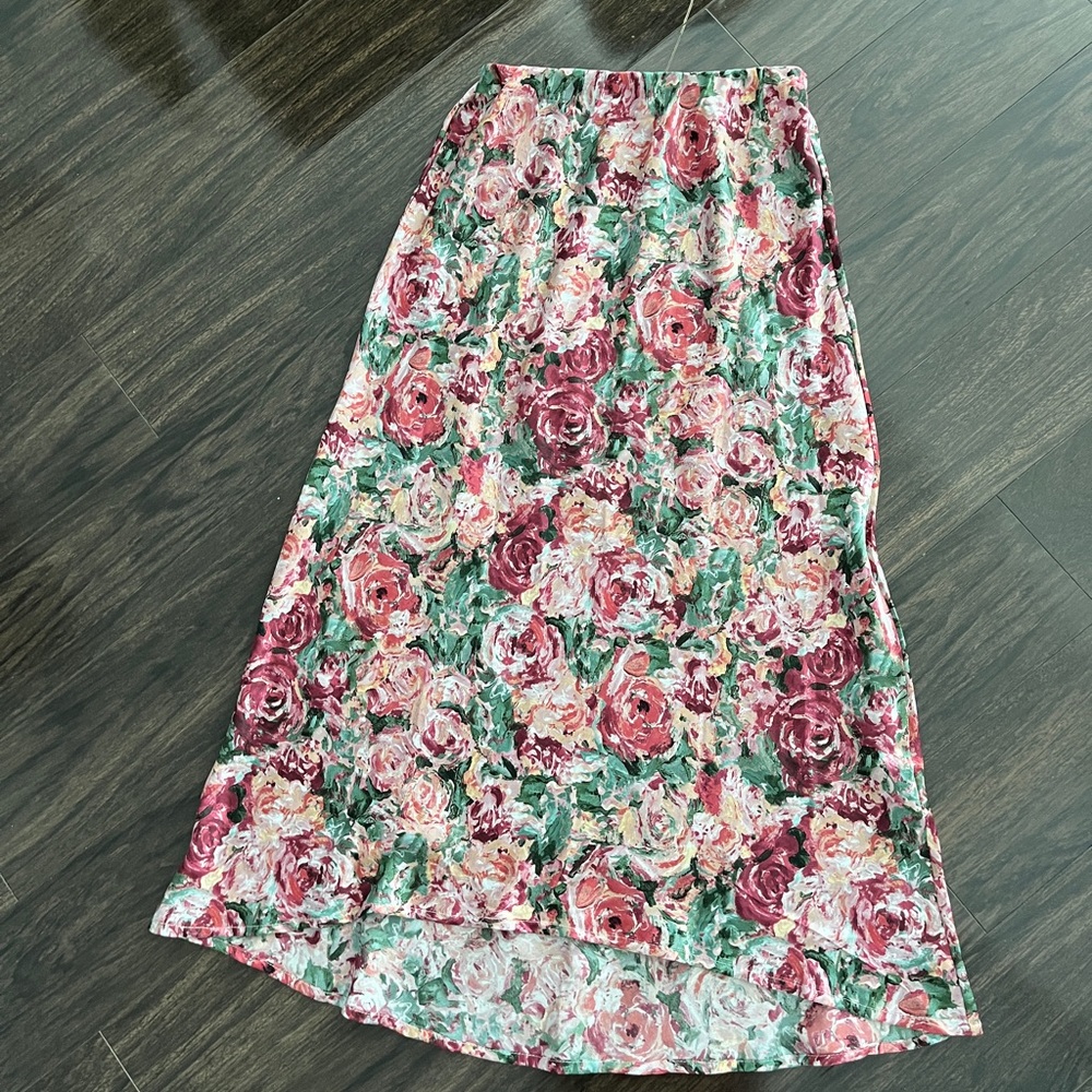 Petal & Pup silk floral midi skirt size 2 US / 6 AU